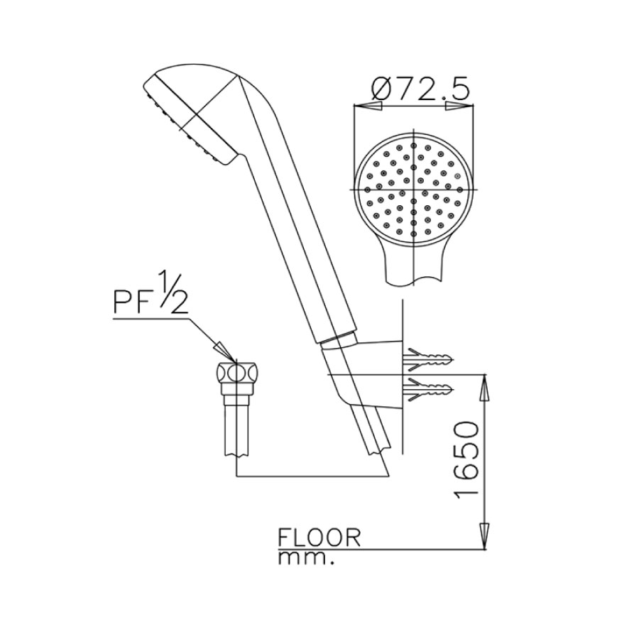 Tay sen tắm COTTO S17 S17(HM) - 2