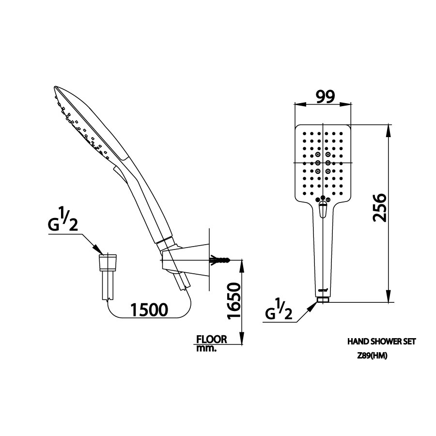 Tay sen tắm COTTO Z89(HM) 3 chức năng Z89(HM) - 2