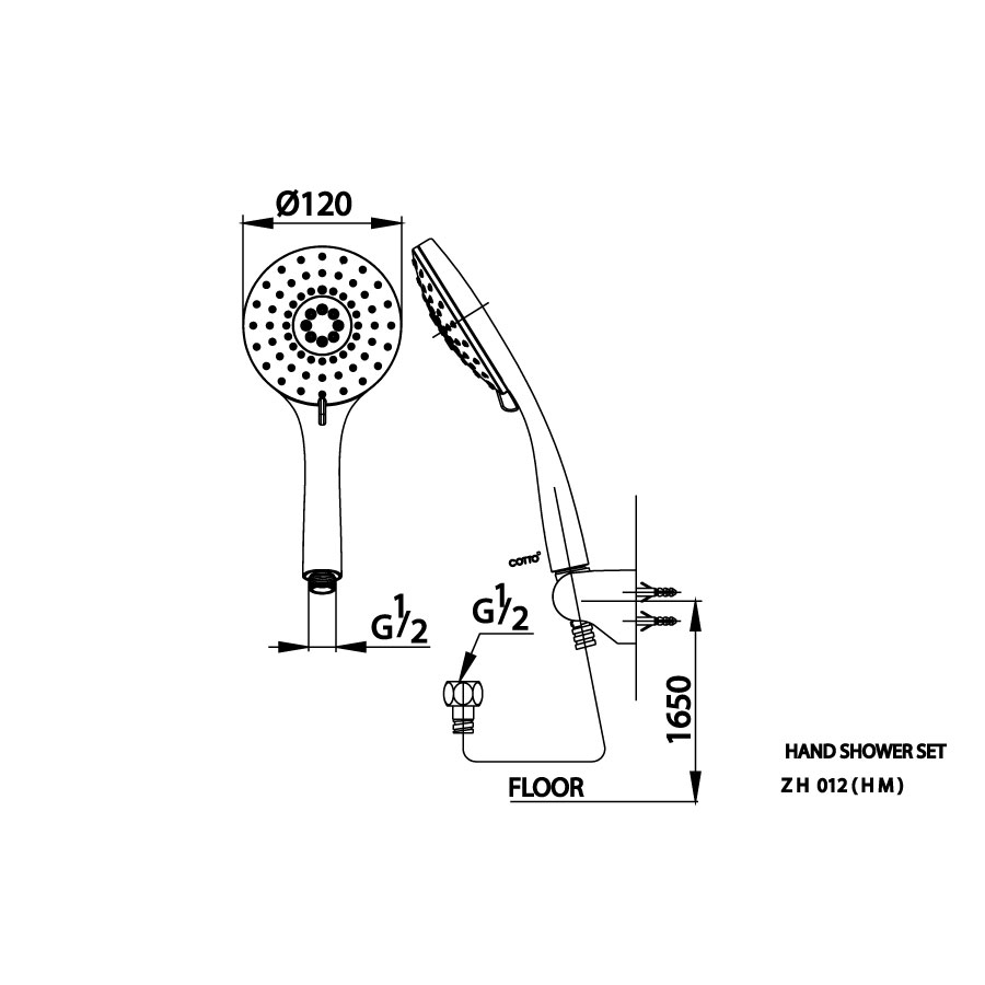 Tay sen tắm COTTO ZH012(HM) 3 chức năng ZH012(HM) - 2