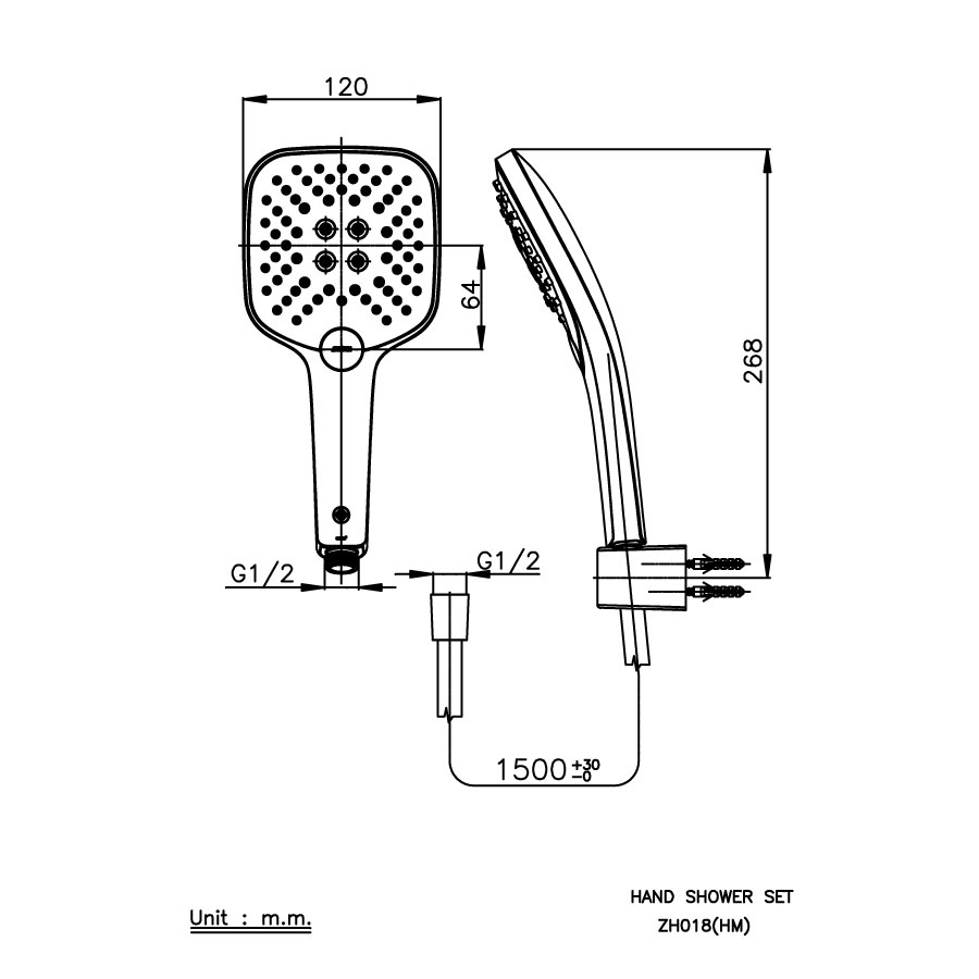 Tay sen tắm COTTO ZH018(HM) 3 chức năng ZH018(HM) - 2