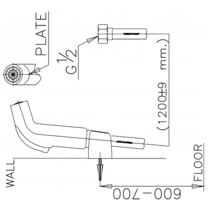 Vòi xịt vệ sinh COTTO CT993NH#WH(HM) - 2