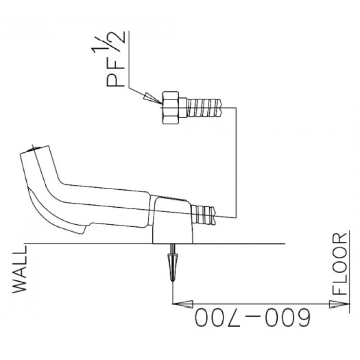 Vòi xịt vệ sinh COTTO CT993N#CR(HM) - 2
