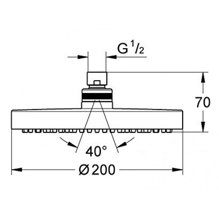 Bát sen New Tempesta Cosmopolitan 200 Grohe 27541001 27541001 - 2