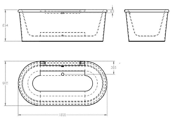 Yếm bồn tắm Eurocosmo 1.8M Grohe 39322000 - 2