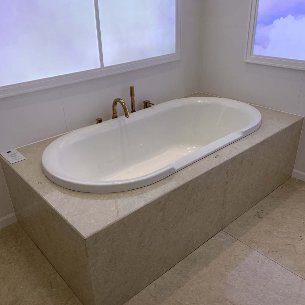 Bồn tắm xây 1m8 Eurocosmo Grohe 39154000 - 5