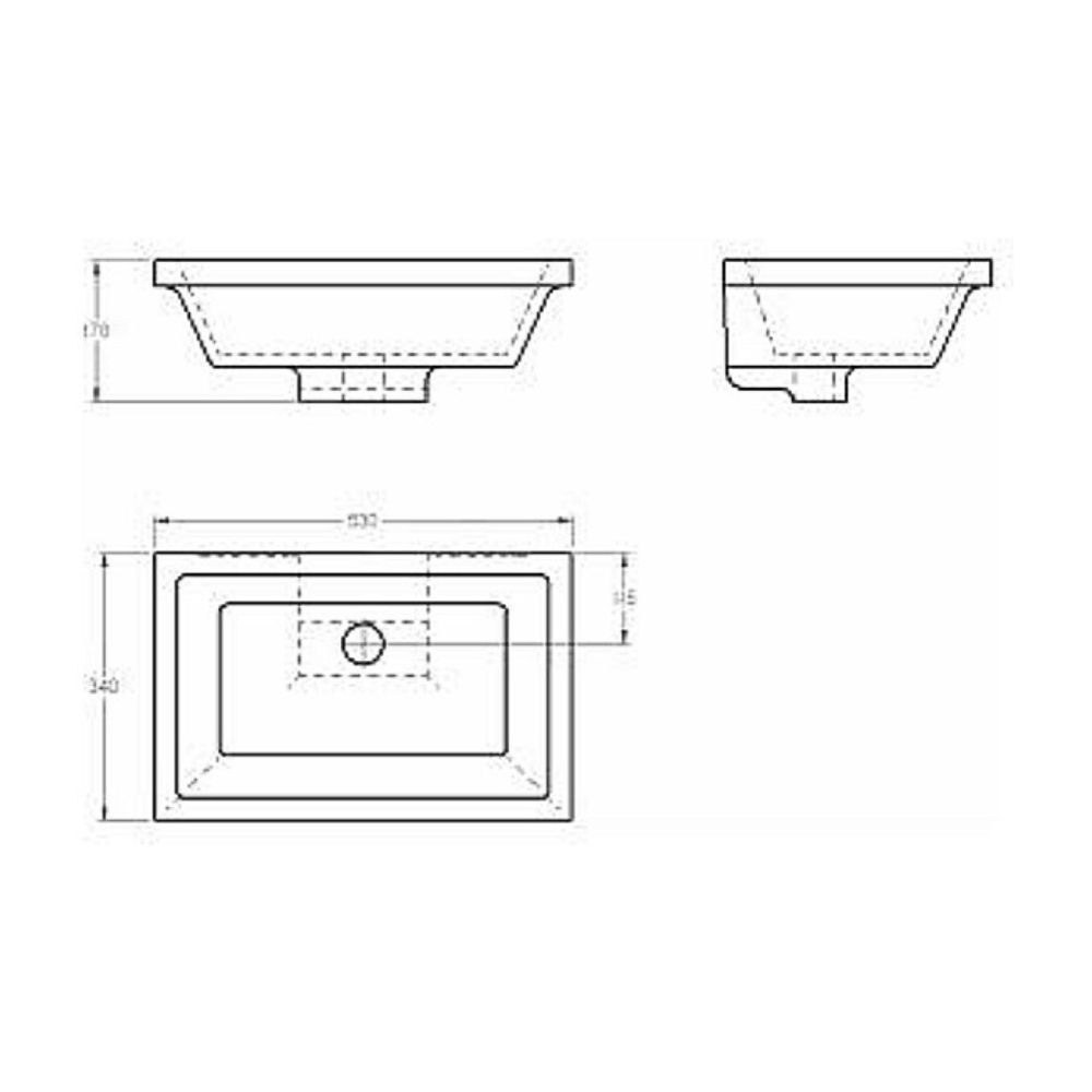 Chậu rửa mặt lavabo âm bàn Eurocube GROHE 39155000 39155000 - 2