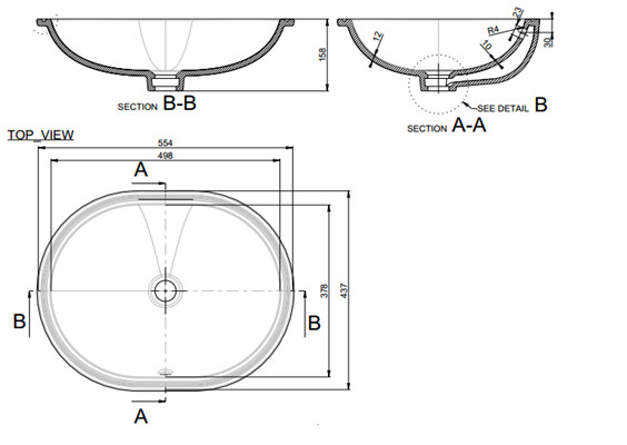 Chậu rửa mặt lavabo âm bàn GROHE 3971100H 3971100H - 6