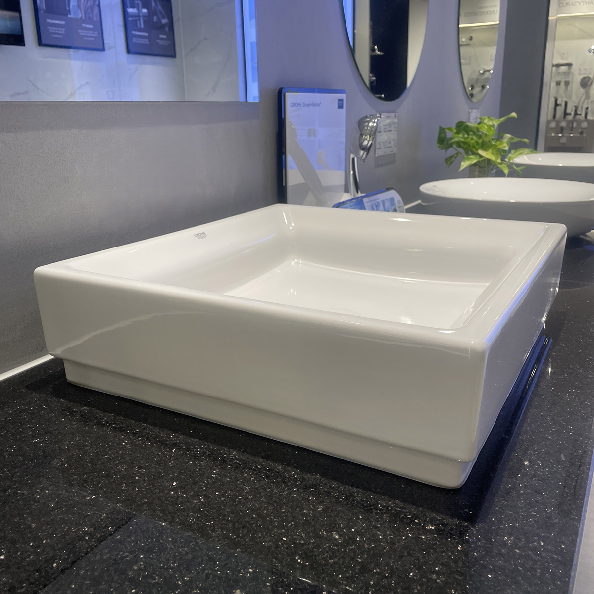 Chậu rửa lavabo đặt bàn Cube Ceramic GROHE 3948100H 3948100H - 3