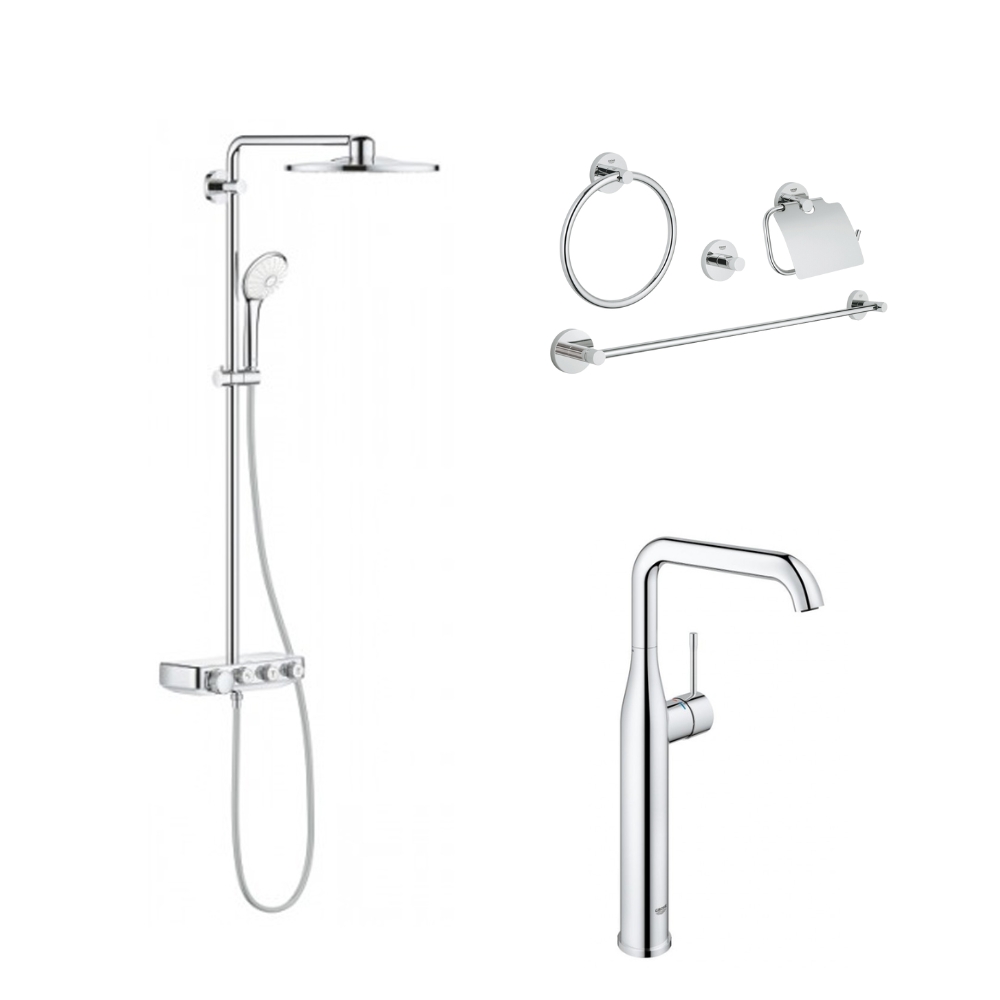 Combo sen vòi cao cấp và phụ kiện SMC Essence GROHE 119198 119198
