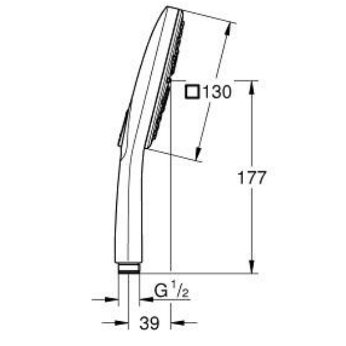 Tay sen tắm RSH SmartActive CUBE 130 Grohe 26550000 26550000 - 6