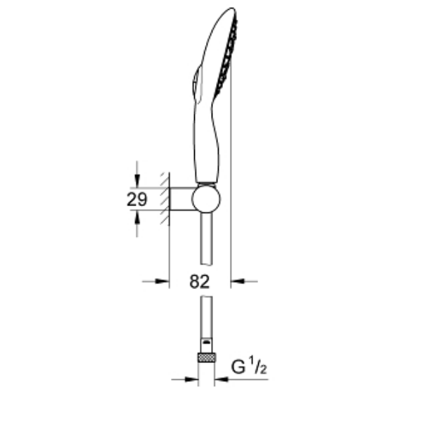 Bộ tay và gác sen Power Soul 130 Grohe 27742000 27742000 - 2