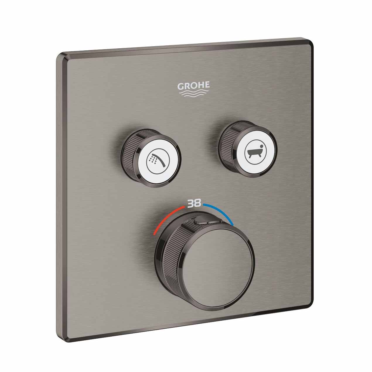 Mặt điều khiển sen tắm ổn nhiệt Grohtherm SmartControl vuông 2 chế độ GROHE 29124000 29124000 - 5