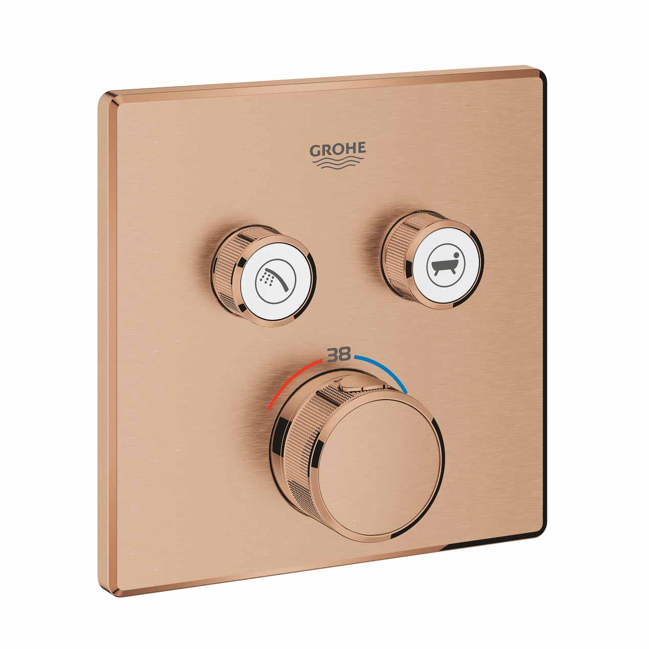 Mặt điều khiển sen tắm ổn nhiệt Grohtherm SmartControl vuông 2 chế độ GROHE 29124000 29124000 - 6