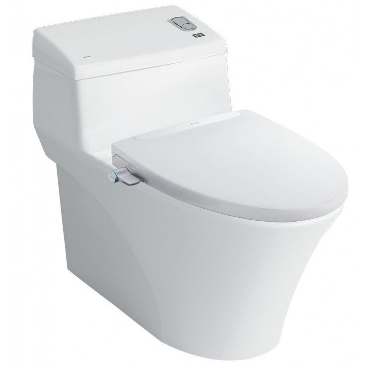 Bồn cầu 1 khối nắp rửa cơ INAX AC-1008R + CW-S32VN AC-1008R+CW-S32VN/BW1