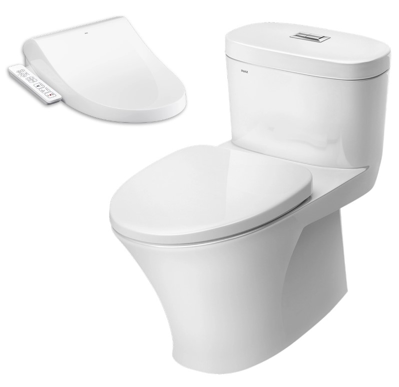 Bồn cầu 1 khối nắp điện tử INAX AC-959A + CW-H17VN AC-959A+CW-H17VN/BW1