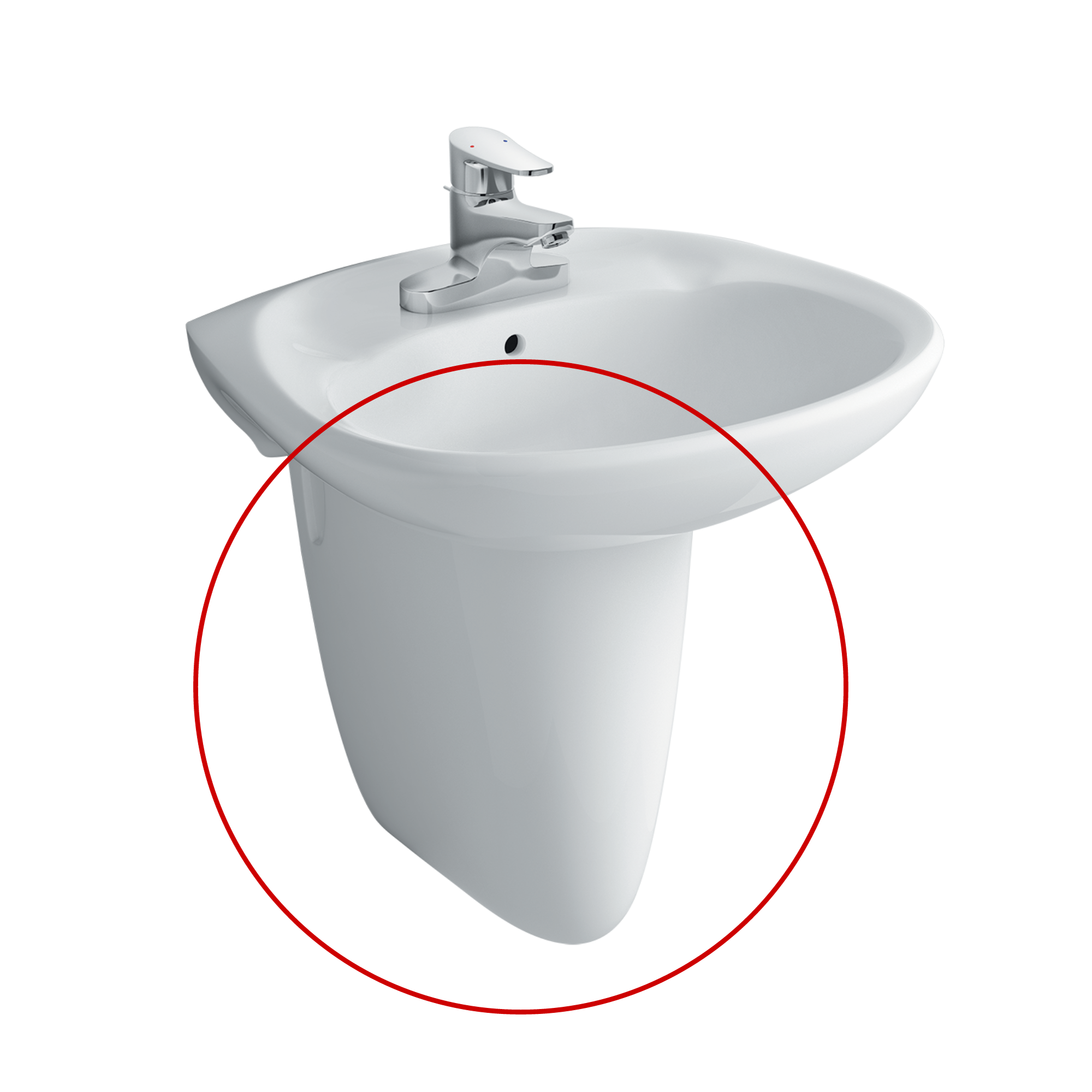 Chân chậu lavabo lửng INAX L-284VC (L284VC) L-284VC/BW1