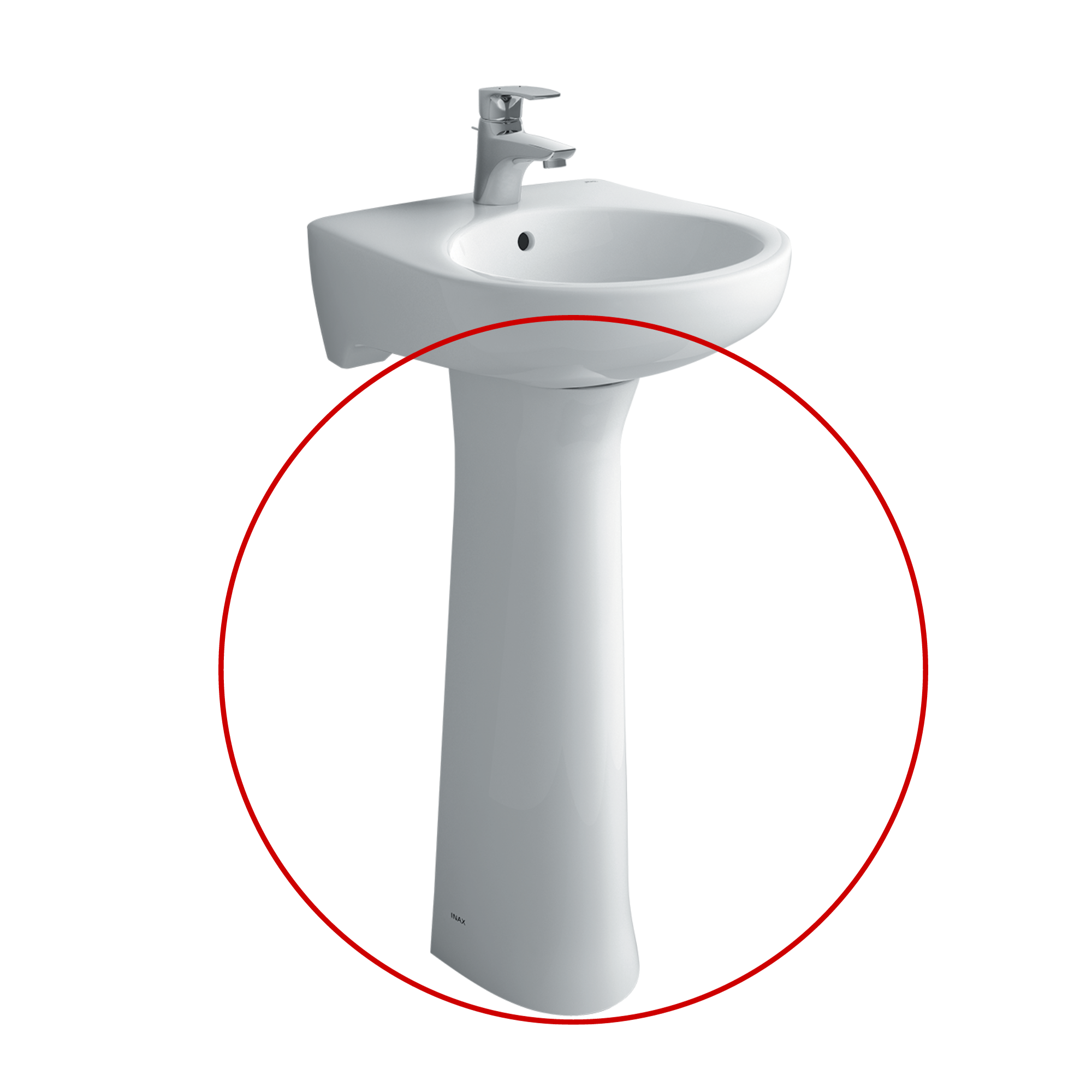 Chân chậu lavabo dài INAX L-284VD (L284VD) L-284VD/BW1