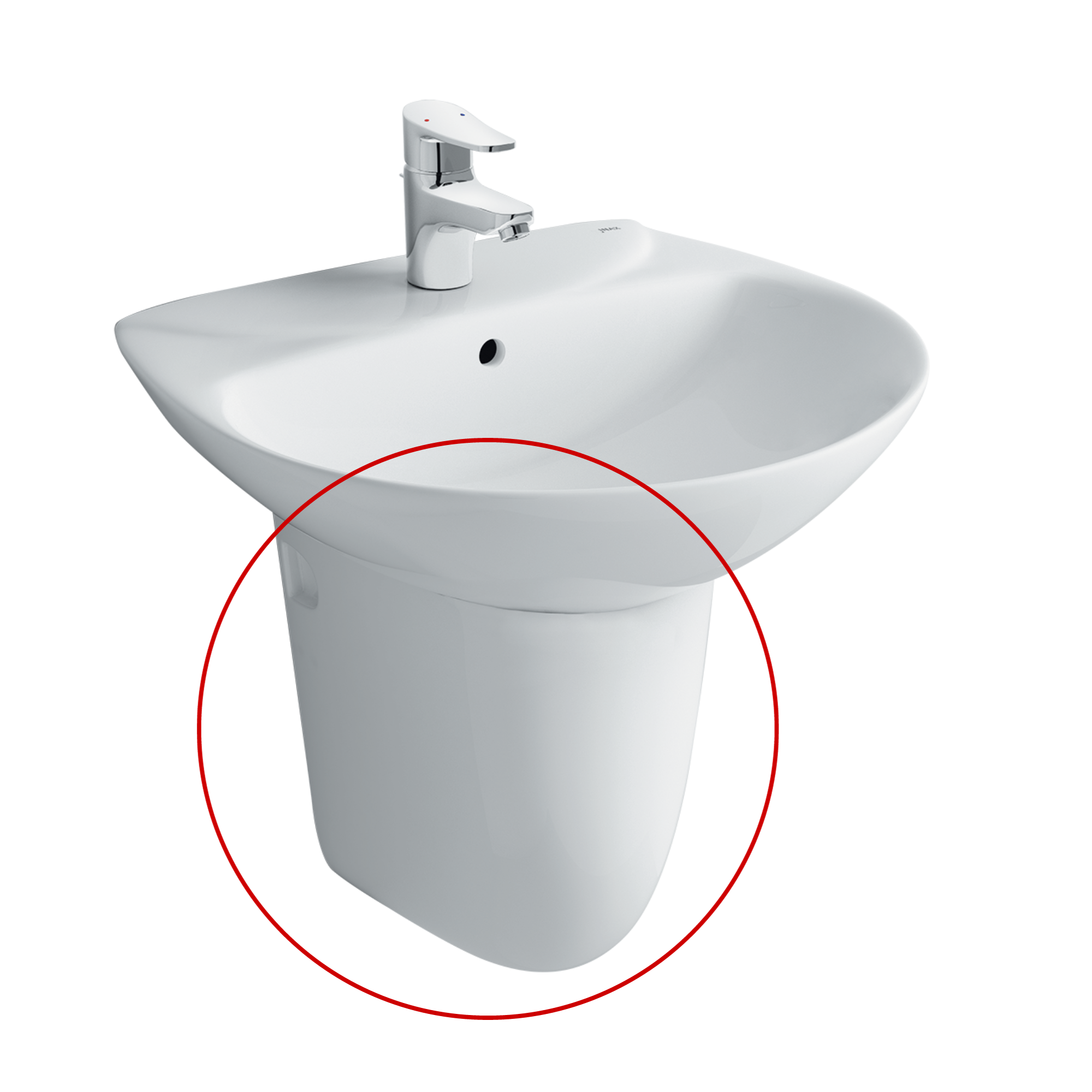 Chân chậu lavabo lửng INAX L-288VC (L288VC) L-288VC/BW1