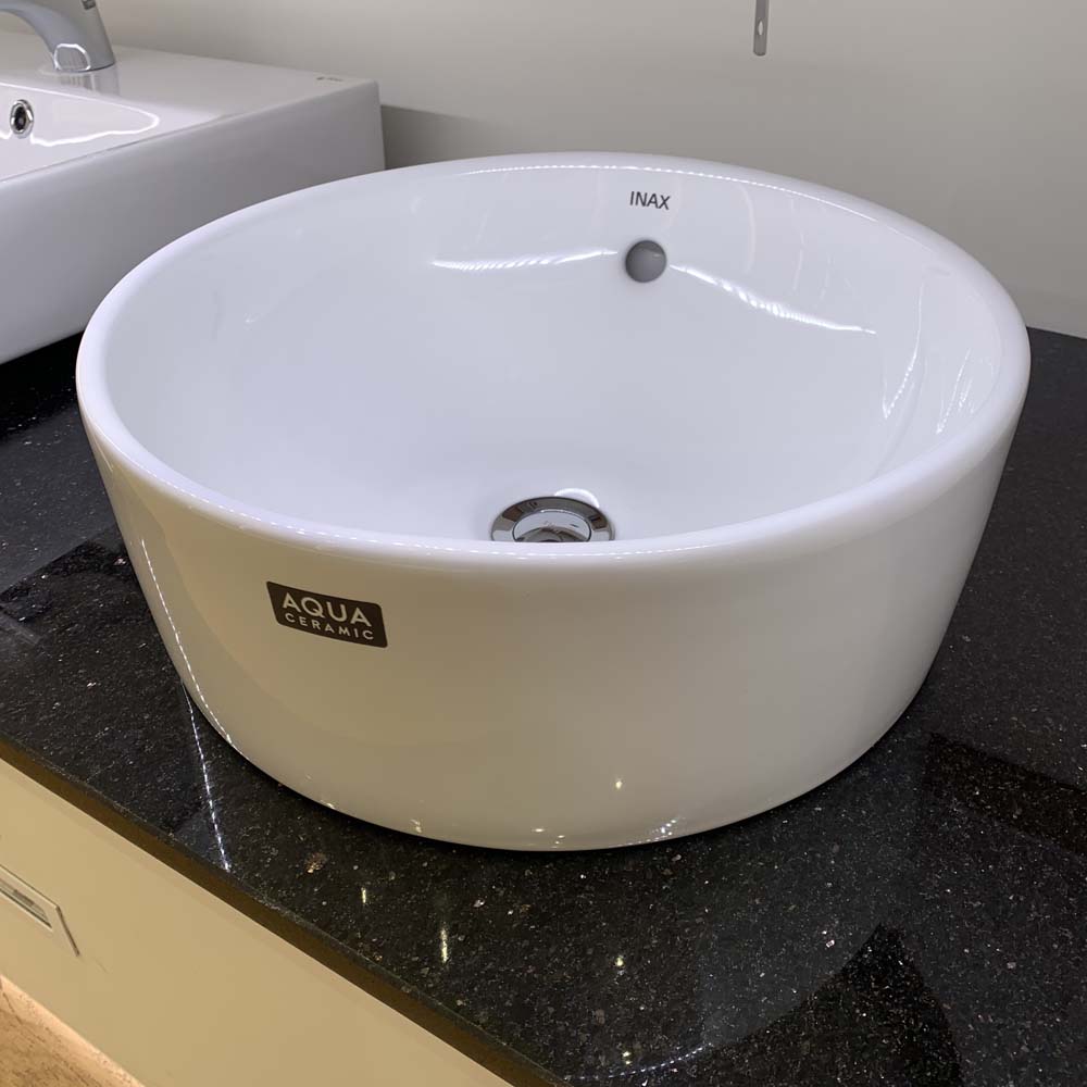 Chậu rửa lavabo đặt bàn INAX AL-295V (AL295V) men Aqua Ceramic AL-295V/BW1 - 5