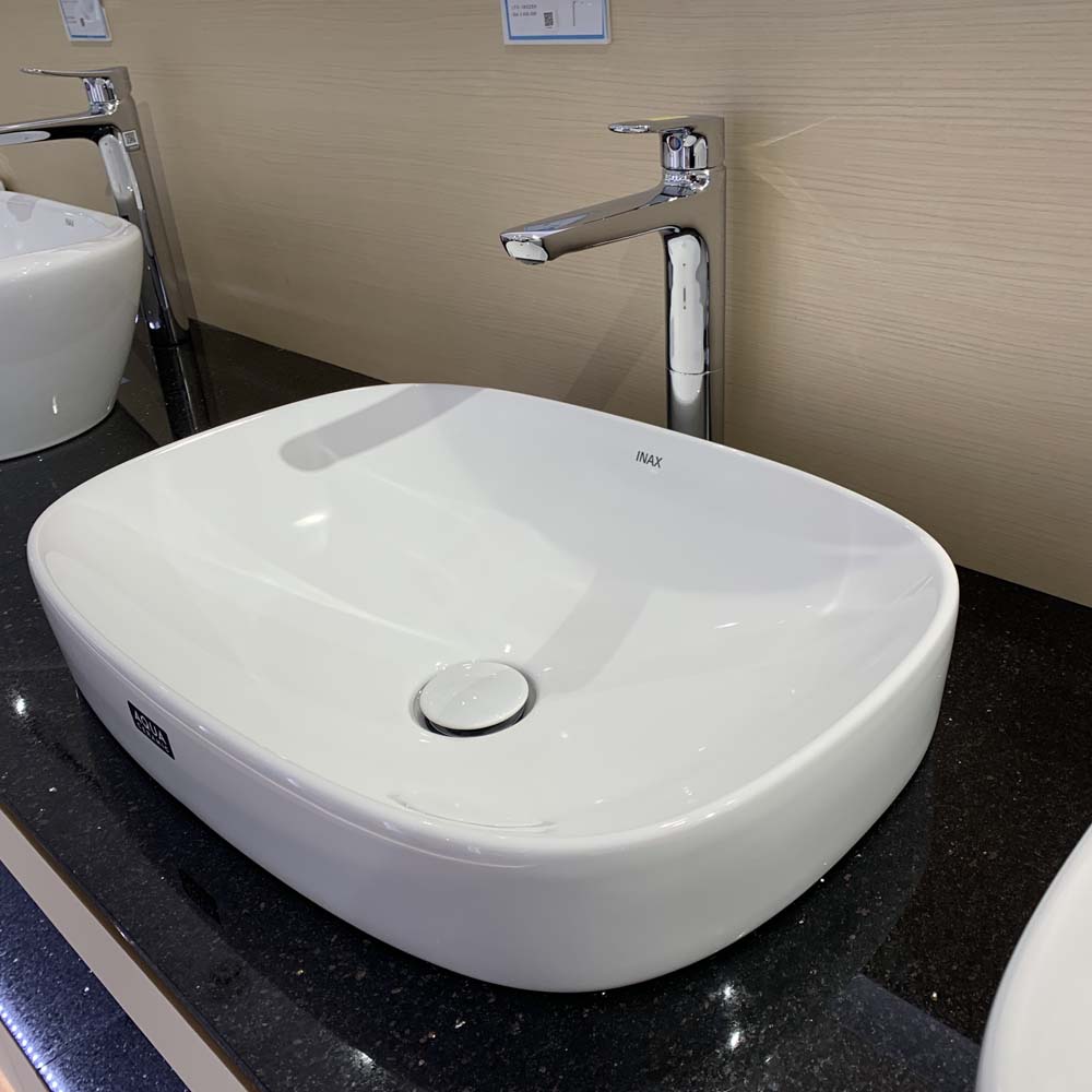 Chậu rửa lavabo đặt bàn INAX AL-642V (AL642V) men Aqua Ceramic AL-642V/BW1 - 5