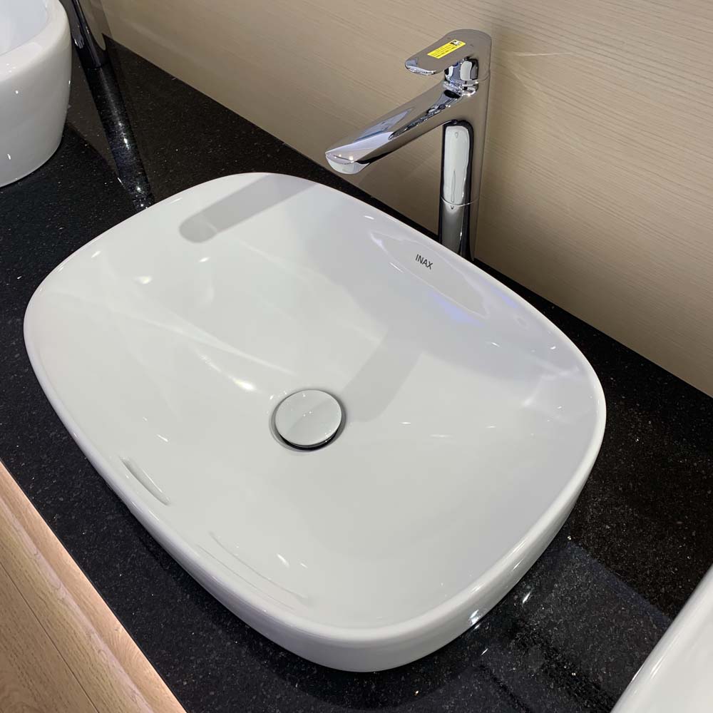 Chậu rửa lavabo đặt bàn INAX AL-642V (AL642V) men Aqua Ceramic AL-642V/BW1 - 6