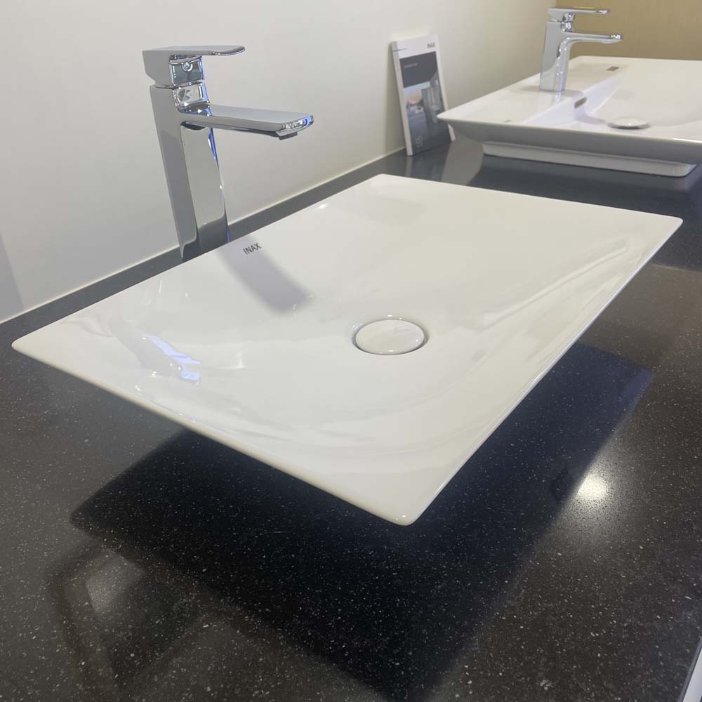 Chậu rửa lavabo đặt bàn INAX AL-S610V (ALS610V) men Aqua Ceramic AL-S610V/BW1 - 2