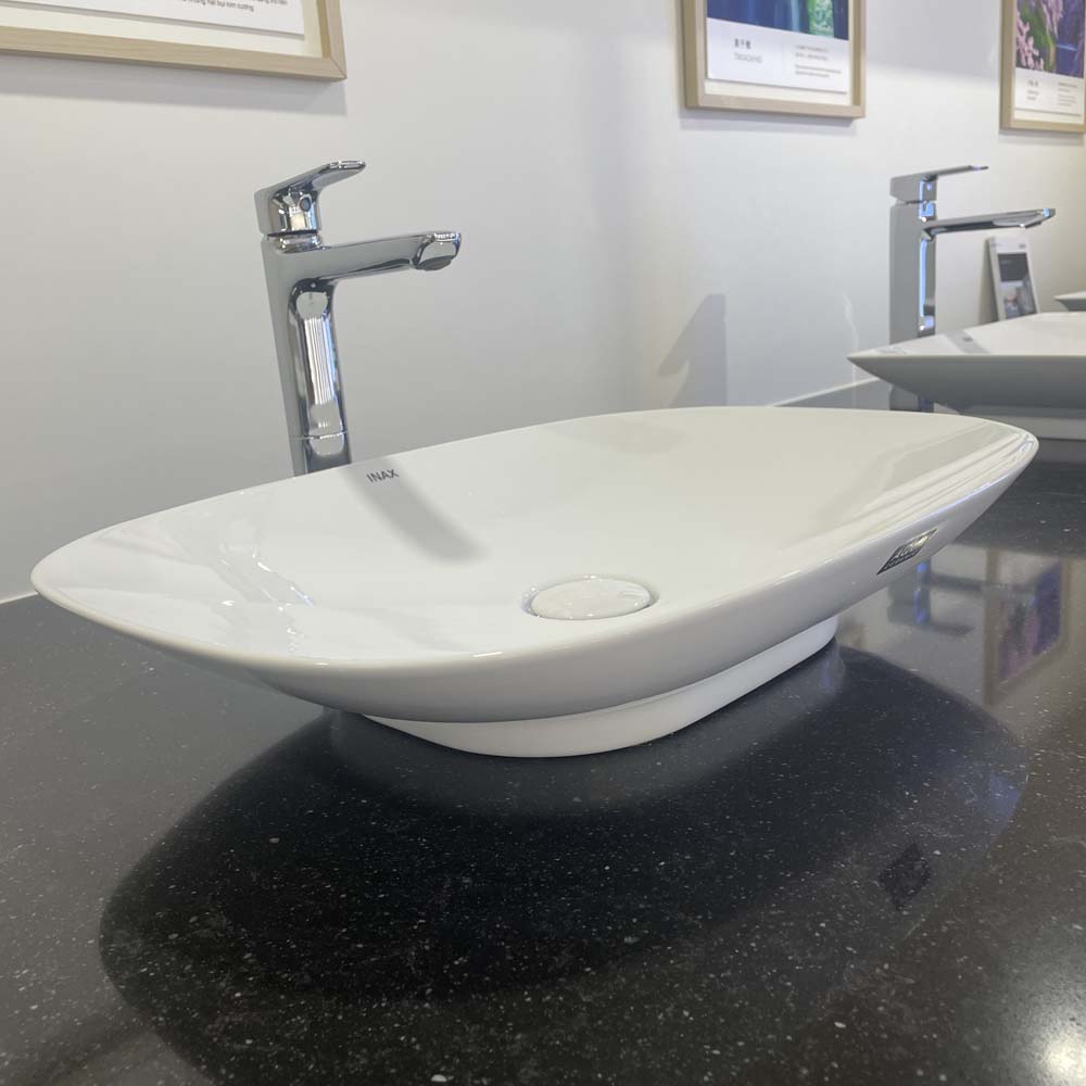 Chậu rửa lavabo đặt bàn INAX AL-S620V (ALS620V) men Aqua Ceramic AL-S620V/BW1 - 2