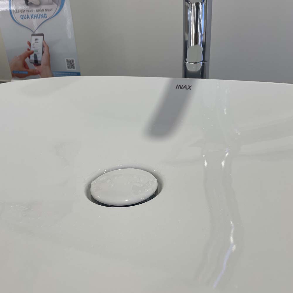 Chậu rửa lavabo đặt bàn INAX AL-S620V (ALS620V) men Aqua Ceramic AL-S620V/BW1 - 5