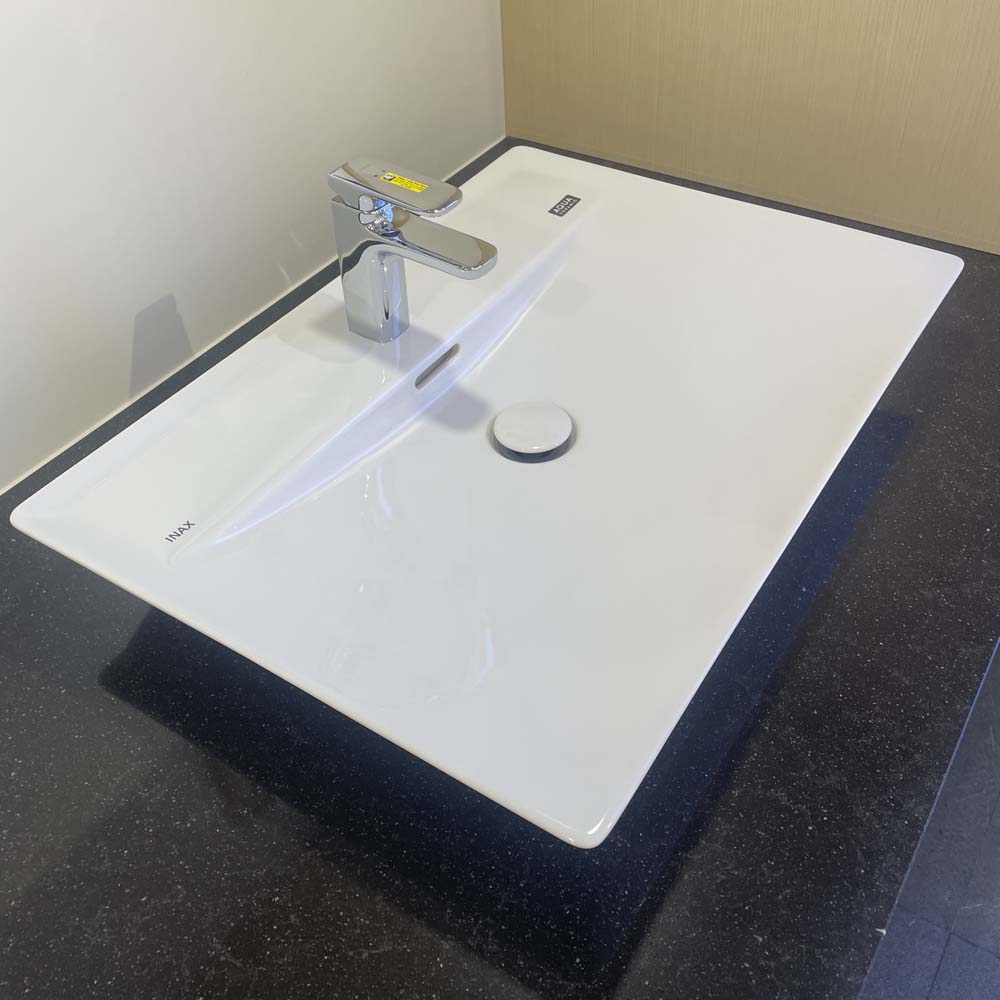 Chậu rửa lavabo đặt bàn INAX AL-S630V (ALS630V) (AL-S630VFC) men Aqua Ceramic AL-S630VFC/BW1 - 5
