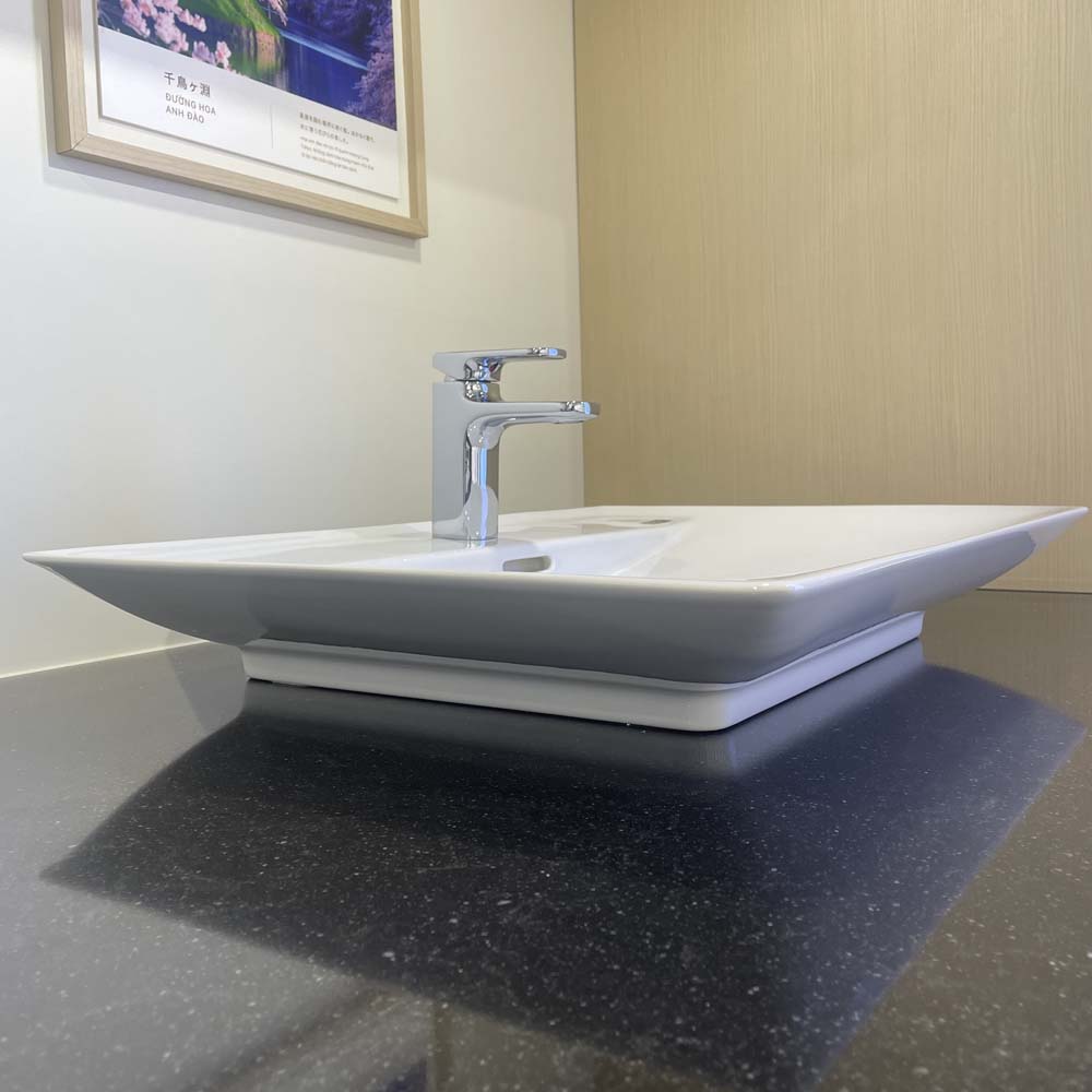 Chậu rửa lavabo đặt bàn INAX AL-S630V (ALS630V) (AL-S630VFC) men Aqua Ceramic AL-S630VFC/BW1 - 6