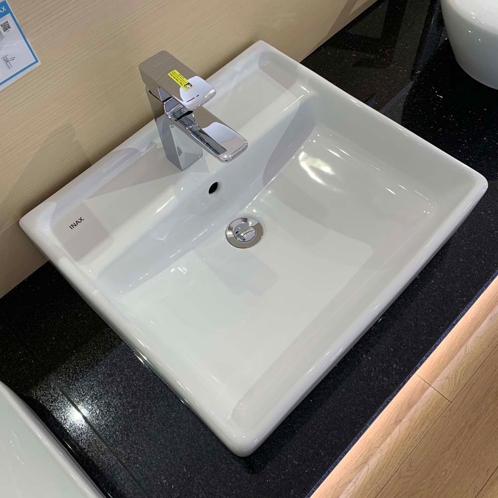 Chậu rửa lavabo đặt bàn INAX L-293V (L293V) (L-293VFC) L-293VFC/BW1 - 2