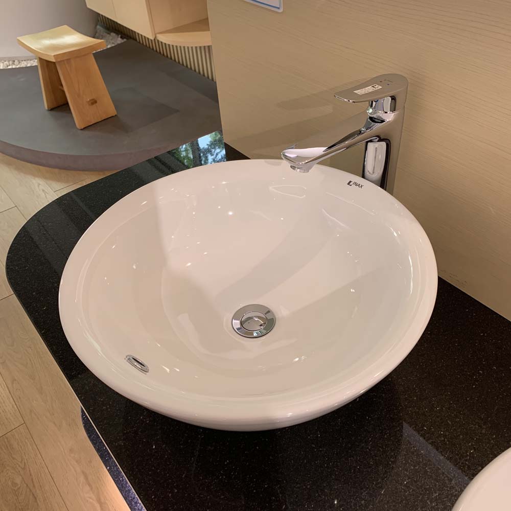 Chậu rửa lavabo đặt bàn INAX L-445V (L445V) L-445V/BW1 - 4