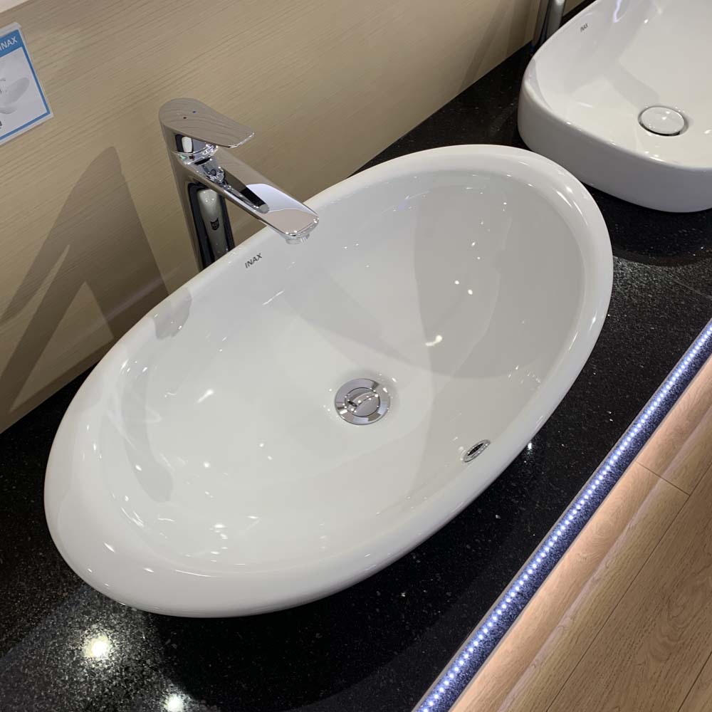 Chậu rửa lavabo đặt bàn INAX L-465V (L465V) L-465V/BW1 - 2
