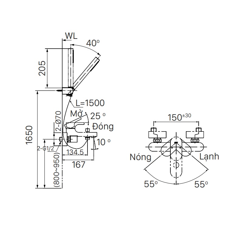 Sen tắm nóng lạnh INAX BFV-6003S (BFV6003S) BFV-6003S - 5