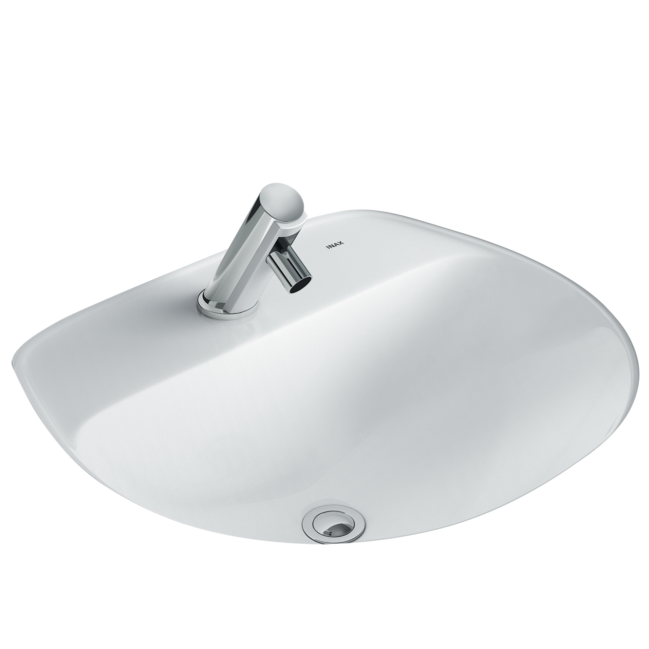 Chậu rửa mặt lavabo âm bàn INAX AL-2094V (AL2094V) (AL-2094VFC) men Aqua Ceramic AL-2094VFC/BW1