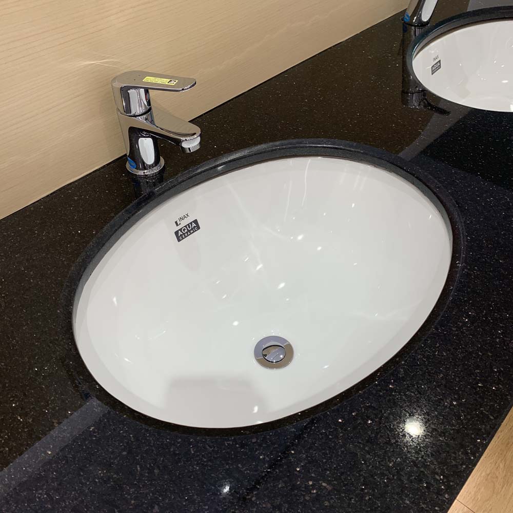 Chậu rửa mặt lavabo âm bàn INAX AL-2293V/BW1 men Aqua Ceramic AL-2293V/BW1 - 3