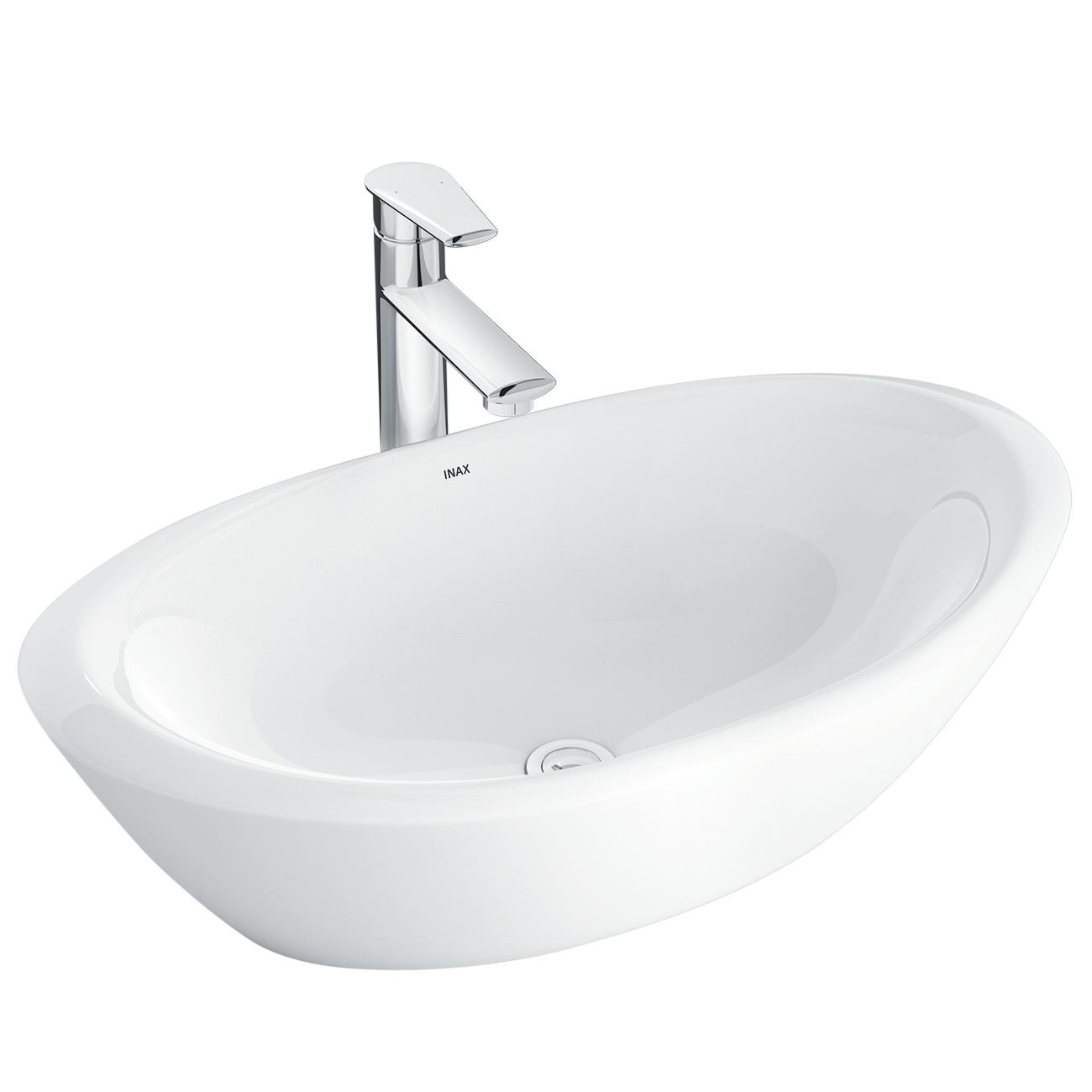 Chậu rửa lavabo đặt bàn INAX AL-465V (AL465V) men Aqua Ceramic AL-465V/BW1