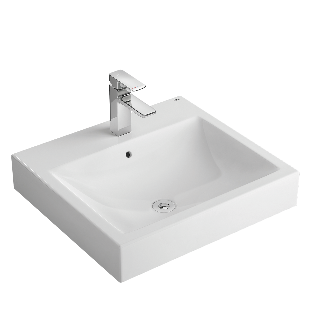 Chậu rửa lavabo đặt bàn INAX AL-536V (AL536V) (AL-536VFC) men Aqua Ceramic AL-536VFC/BW1