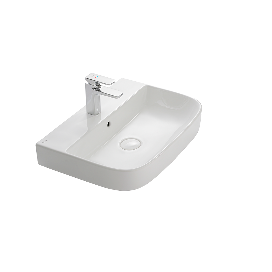 Chậu rửa lavabo đặt bàn INAX AL-632V (AL632V) (AL-632VFC) men Aqua Ceramic AL-632VFC/BW1