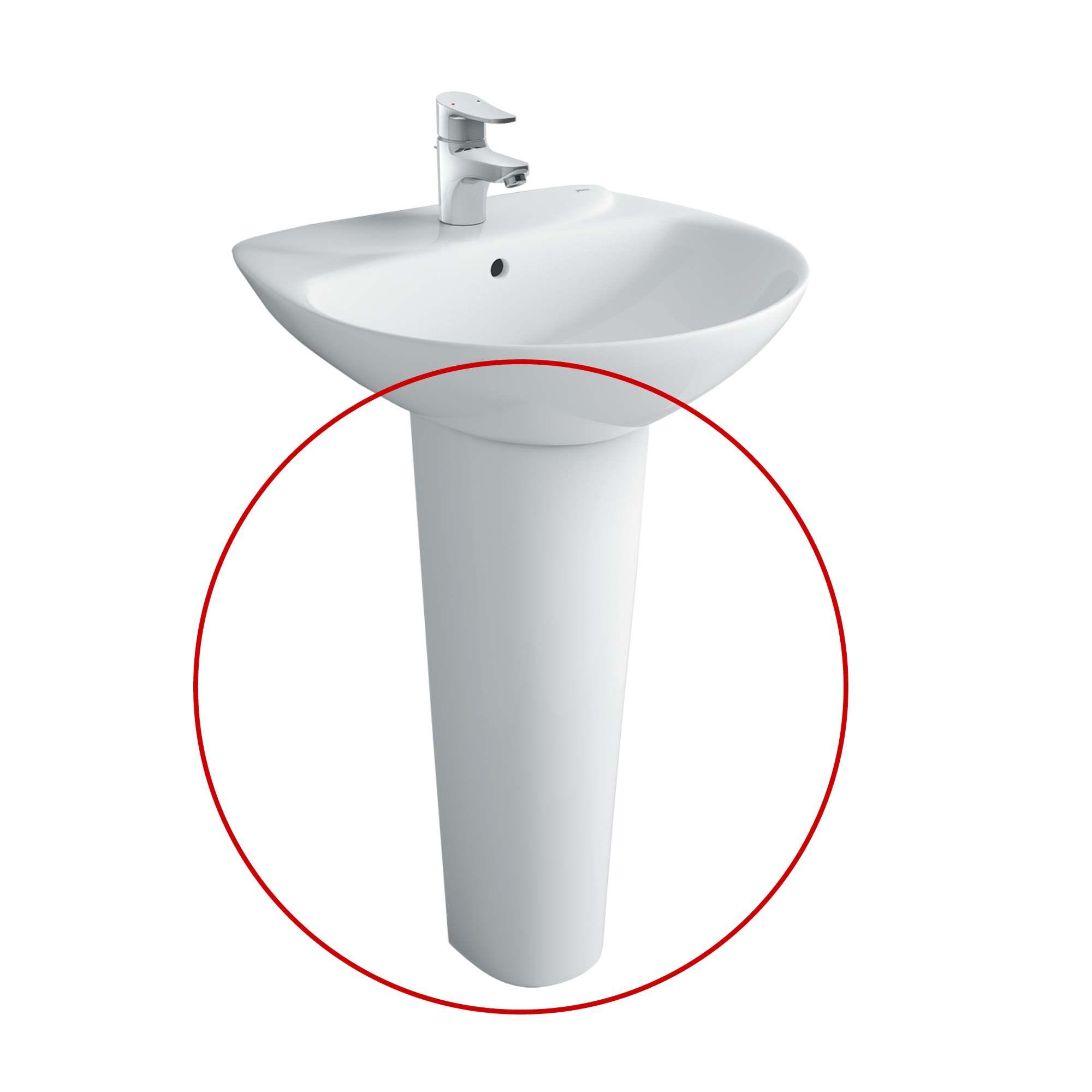 Chân chậu lavabo dài INAX L-288VD (L288VD) L-288VD/BW1