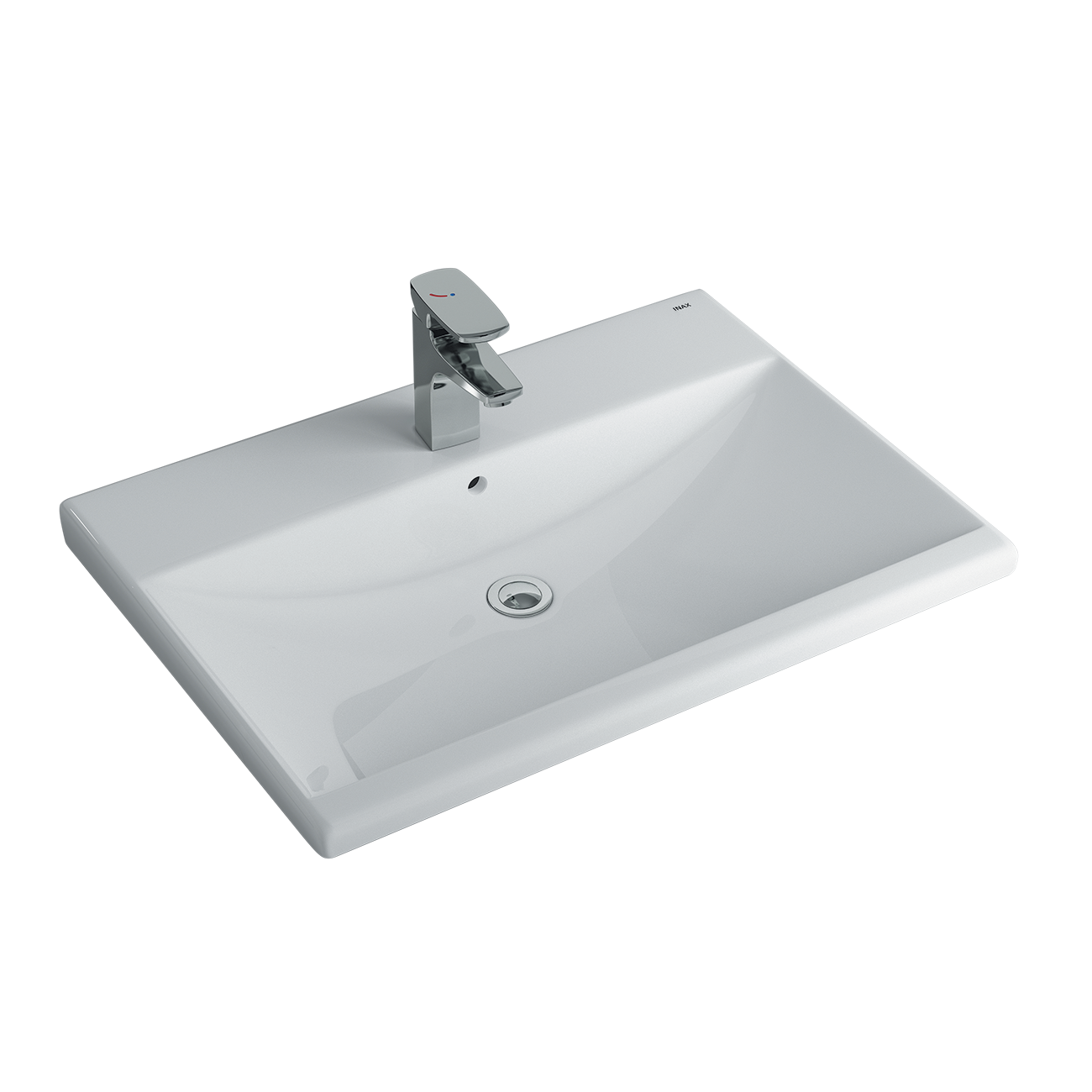 Chậu lavabo dương vành INAX AL-2397V (AL2397V) (AL-2397VFC) men Aqua Ceramic AL-2397VFC/BW1