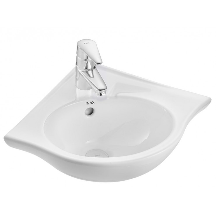 Chậu rửa lavabo treo tường INAX L-281V (L281V) đặt góc L-281V/BW1