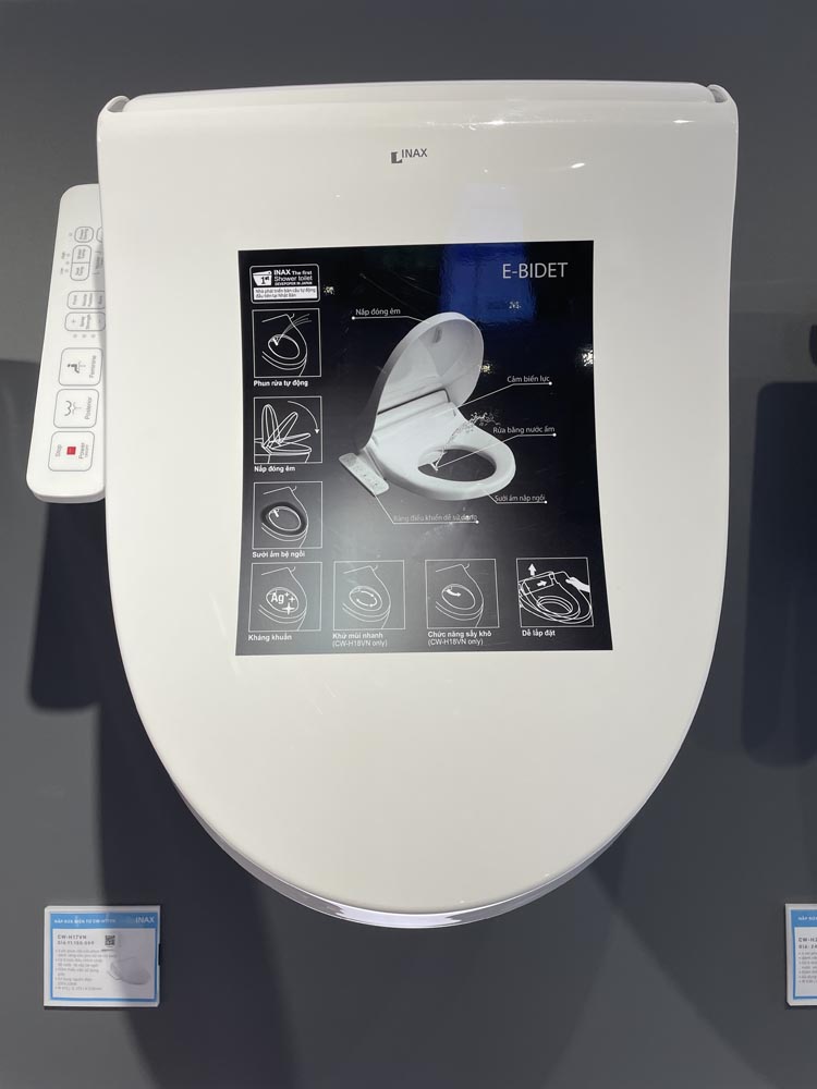 Nắp rửa điện tử thông minh INAX CW-H17VN (CWH17VN) CW-H17VN/BW1 - 3