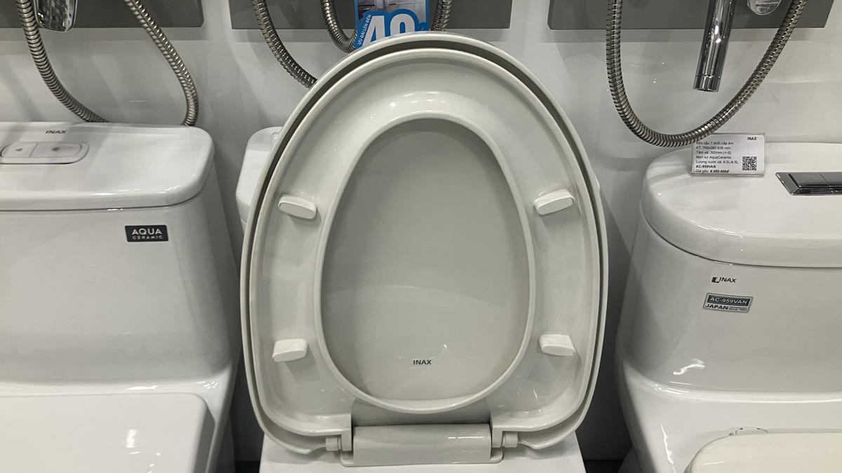 Nắp bồn cầu đóng êm INAX CF-500VS (CF500VS) CF-500VS/BW1 - 6