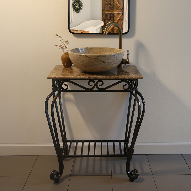 Bộ khung sắt mặt bàn đá để lavabo KANLY FP04 FP04 - 3