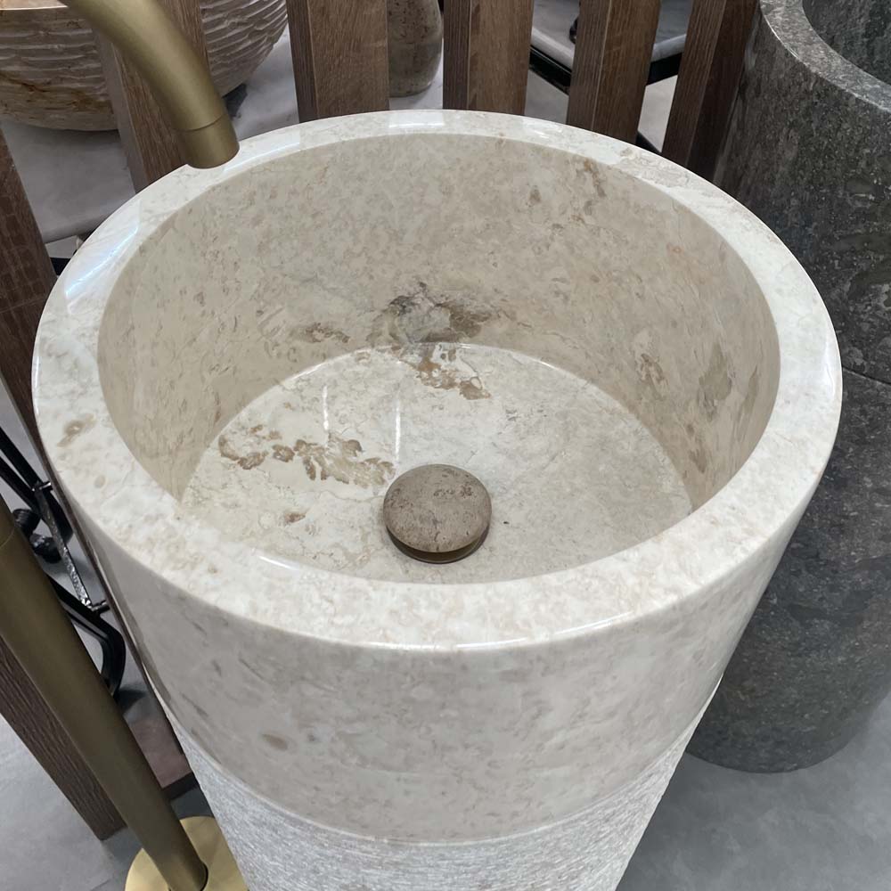 Chậu lavabo đặt bàn Kanly đá Marble Indo tự nhiên MAR71Ci / MAR74Ci MAR71Ci - 3