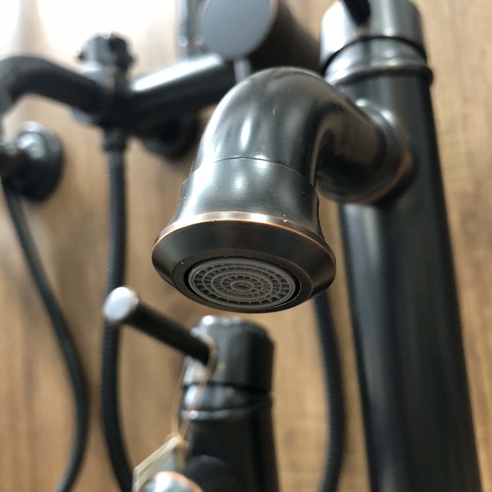 Vòi chậu lavabo nóng lạnh bằng đồng Kanly GCA20B/V20B GCA20B - 4