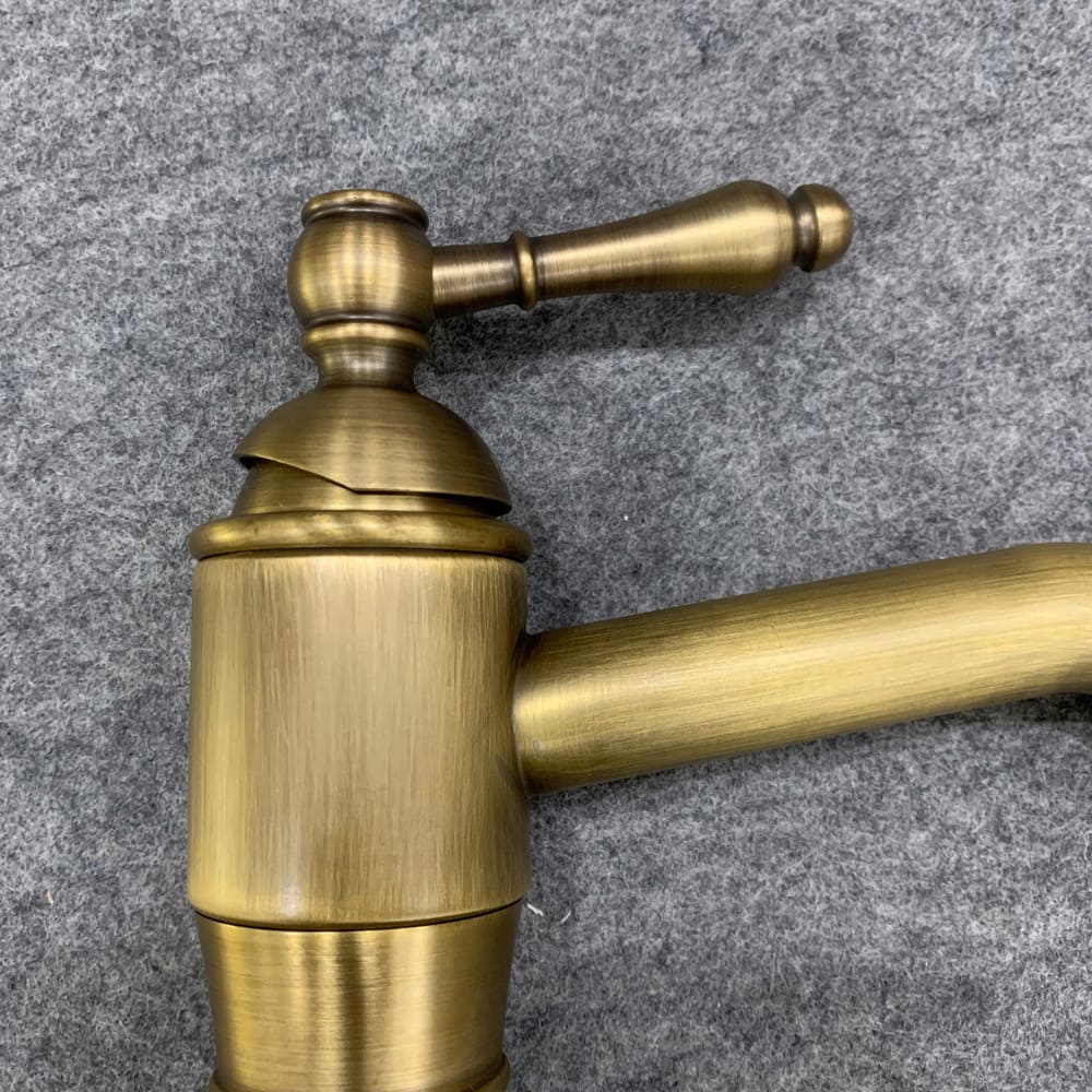 Vòi chậu lavabo nóng lạnh bằng đồng Kanly GCA13/GCV13 GCA13 - 4