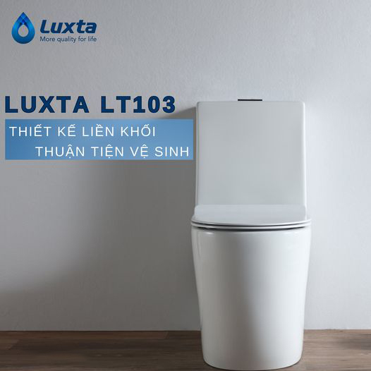 Bồn cầu 1 khối LUXTA LT-103 nắp êm LT-103 - 2
