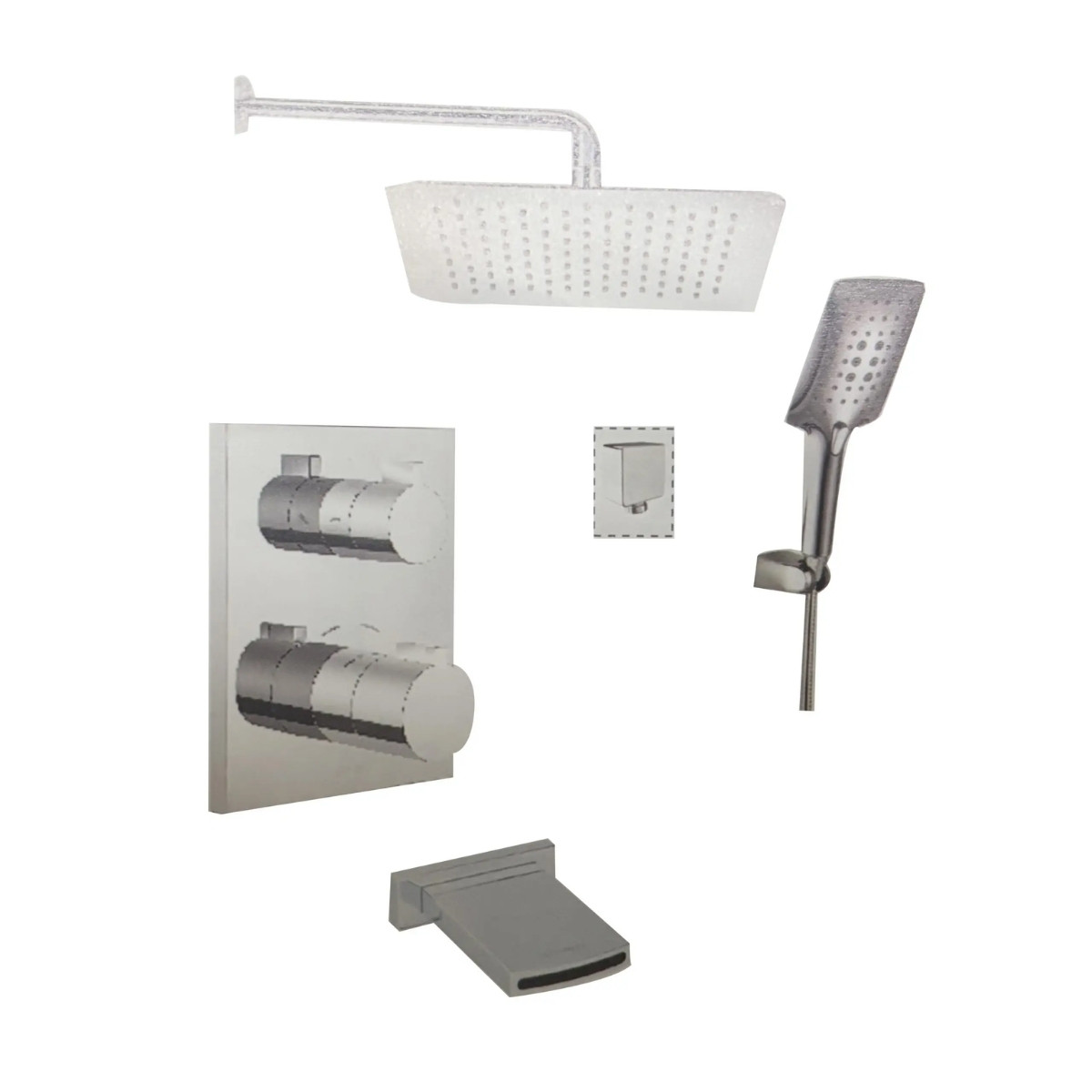 Sen tắm âm tường 3 đường nước nhiệt độ Thermostatic MOEN M22065+120067+T57282+HK30012+A721+57948 M22065+120067+T57282+HK30012+A721+57948